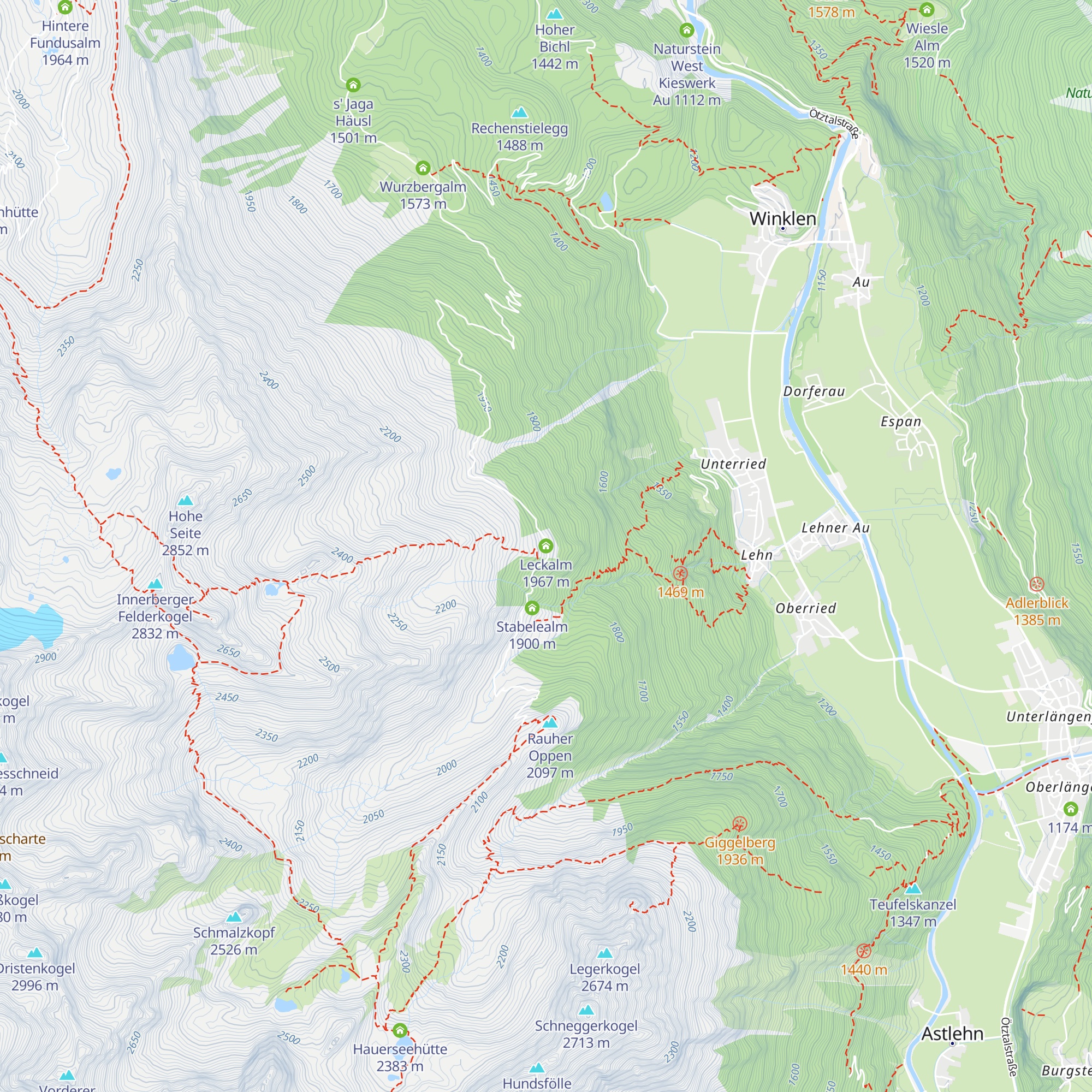 Leckalm map