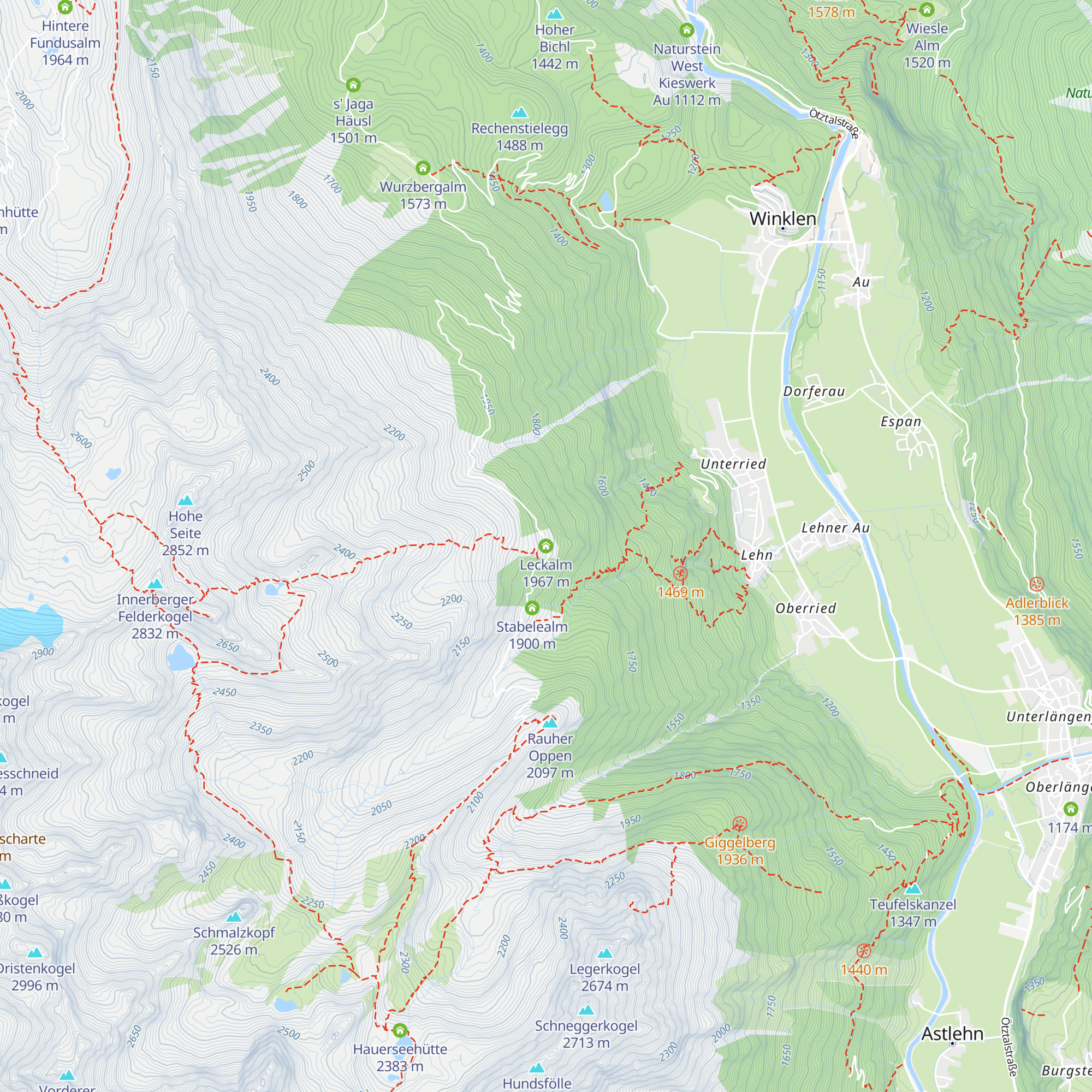 Leckalm map