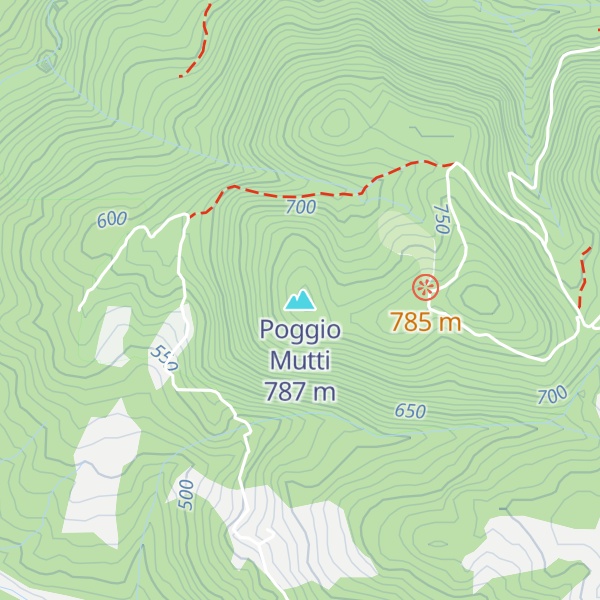 Map of Poggio Mutti