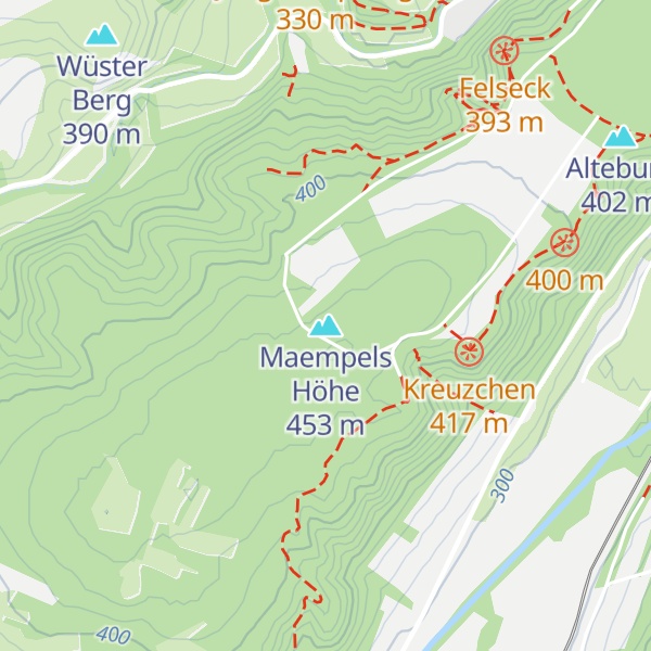Map of Maempels Höhe