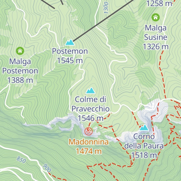 Map of Colme di Pravecchio