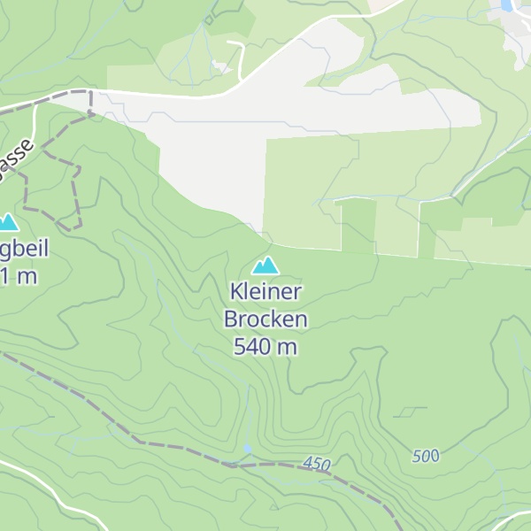 Map of Kleiner Brocken
