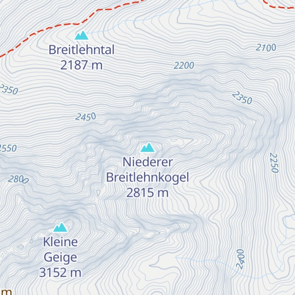 Map of Niederer Breitlehnkogel