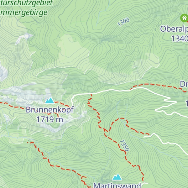 Map of Brunnenkopfhaus Diensthütte