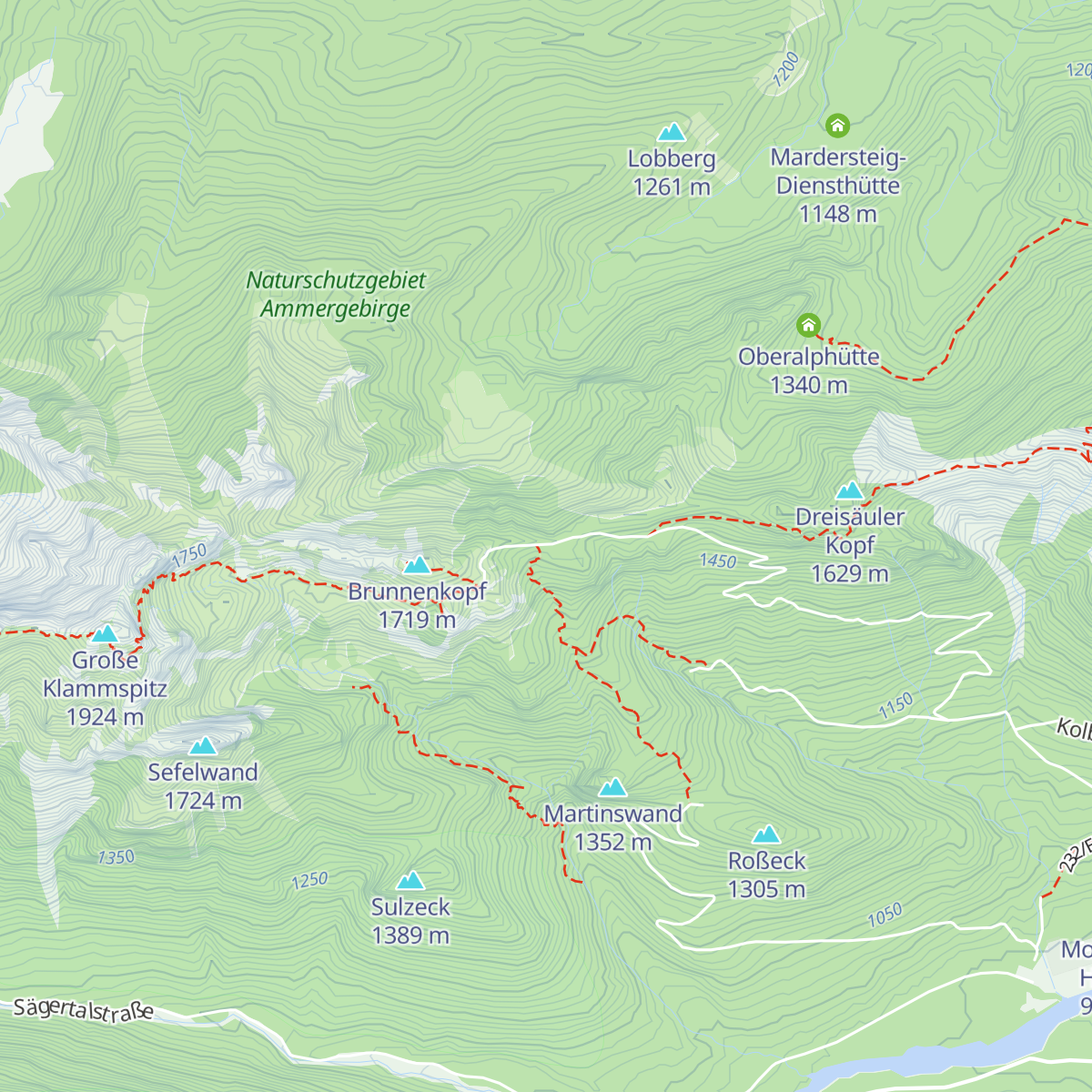 Brunnenkopfhaus Diensthütte map