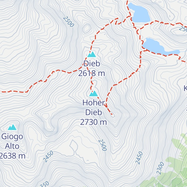 Map of Hoher Dieb