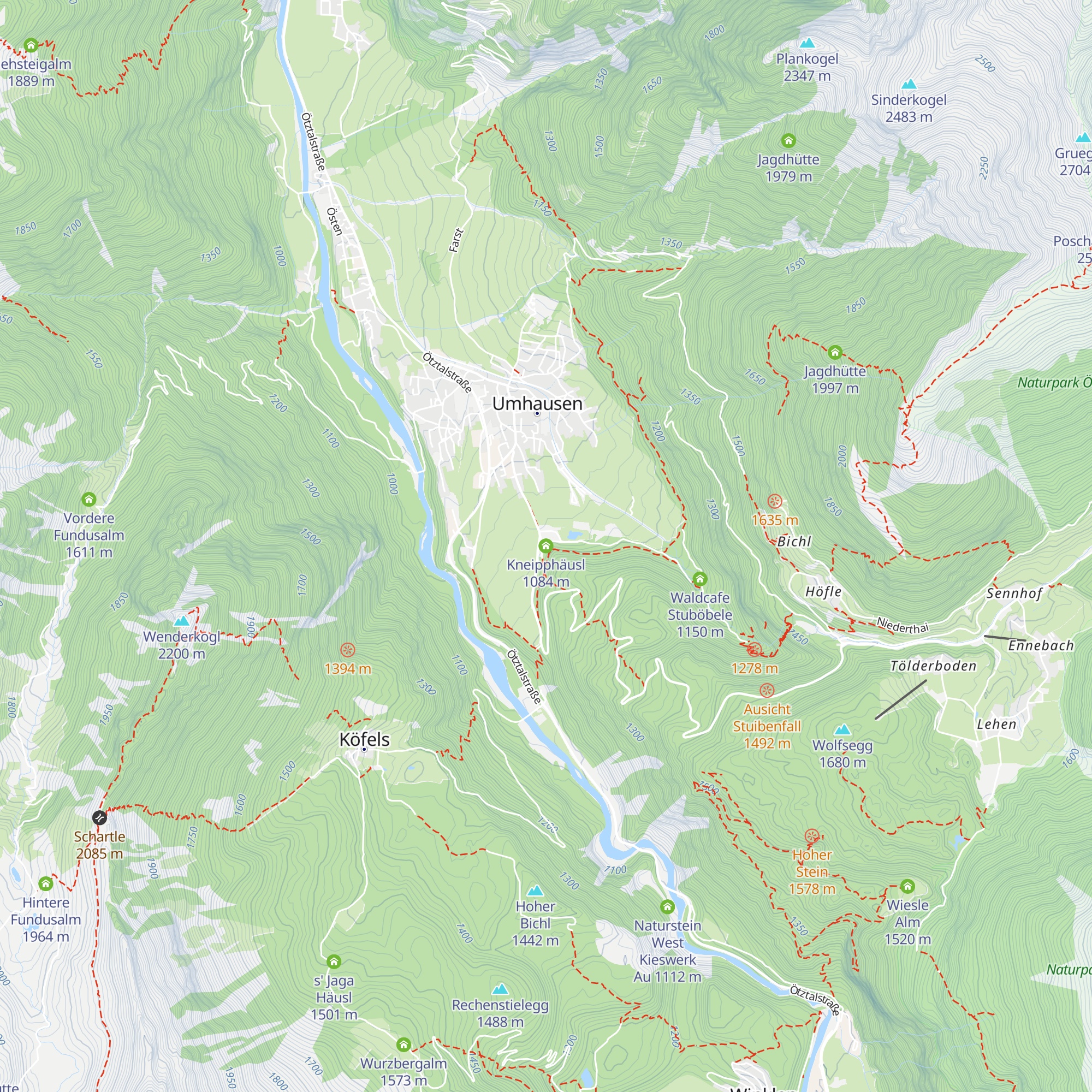 Kneipphäusl map