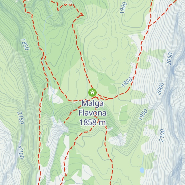 Map of Malga Flavona