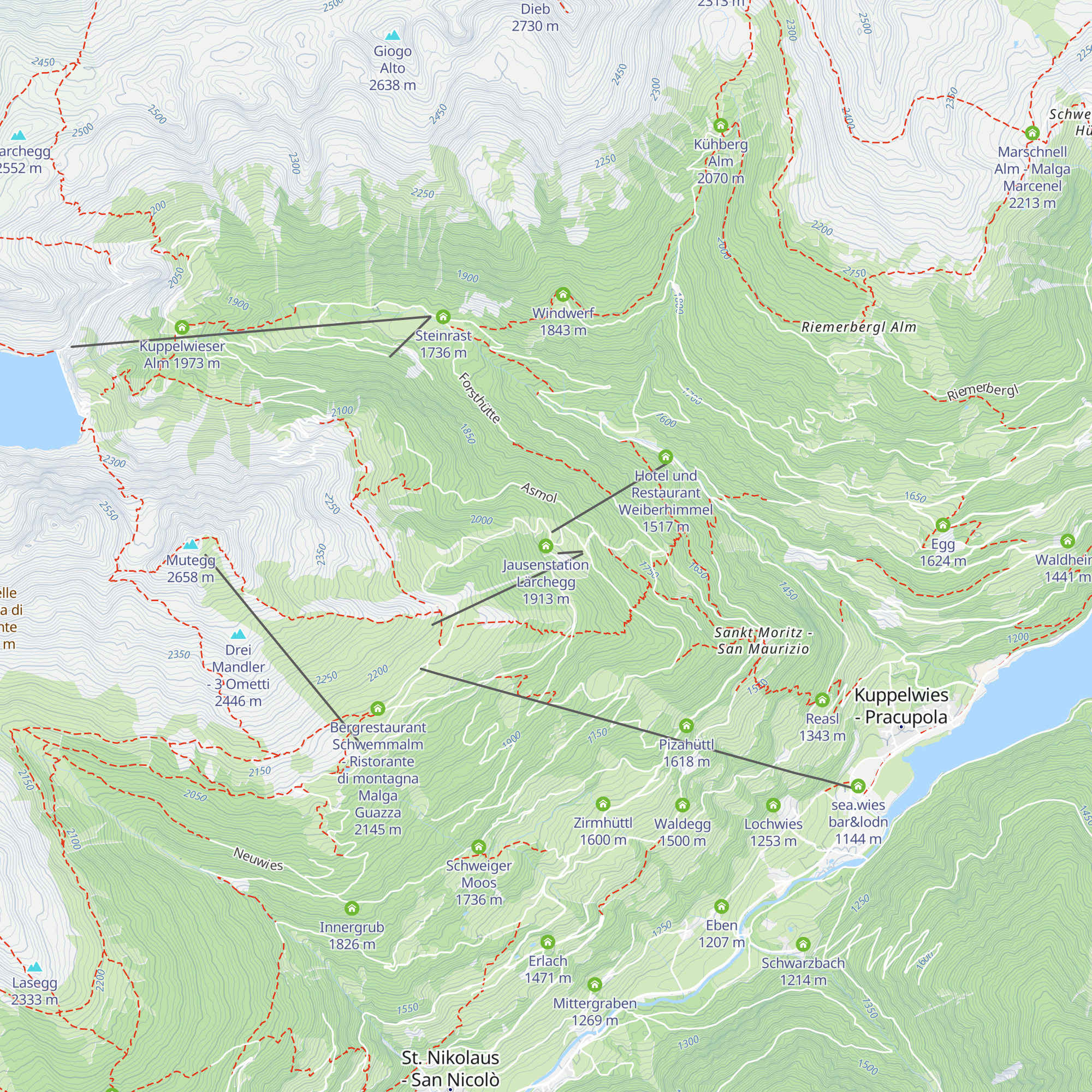 Jausenstation Lärchegg map
