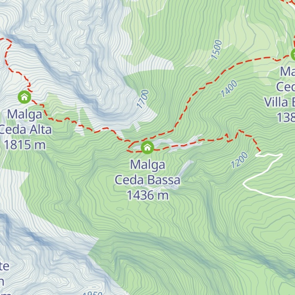 Map of Malga Ceda Bassa