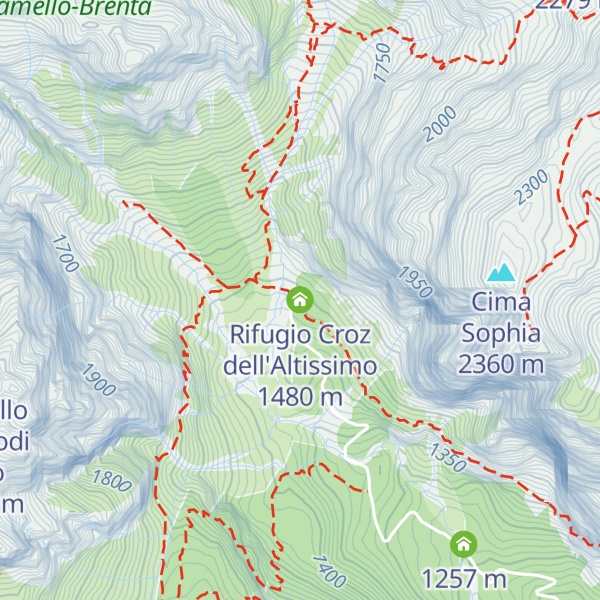 Map of Rifugio Croz dell'Altissimo