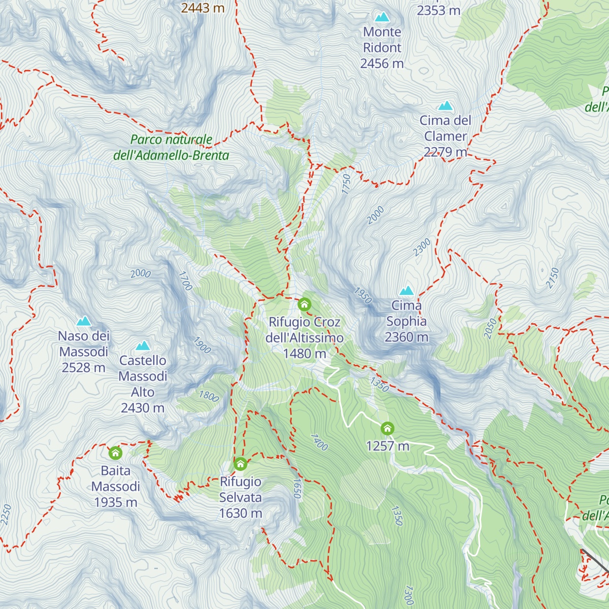 Rifugio Croz dell'Altissimo map