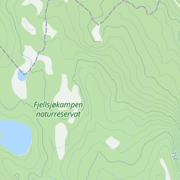 Map of Kjellerhøgda