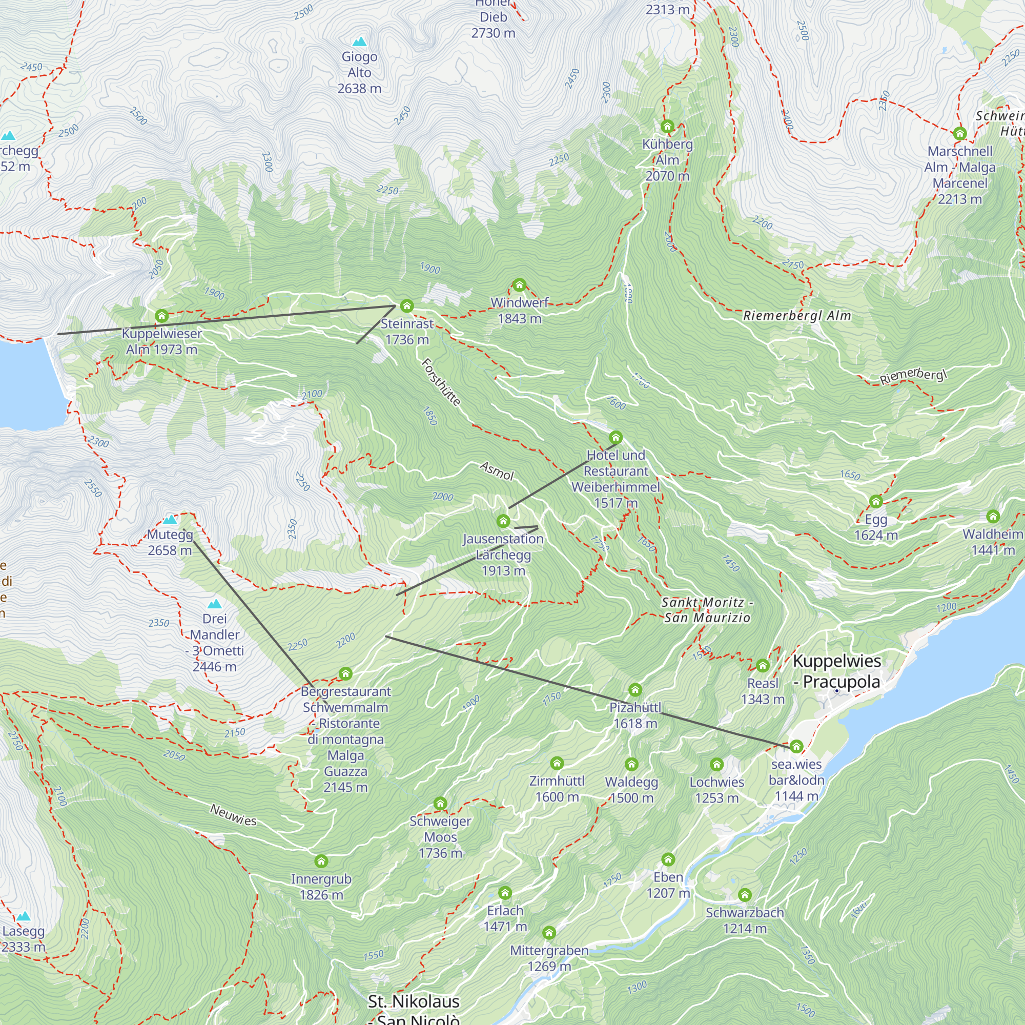 Bergrestaurant Breiteben map