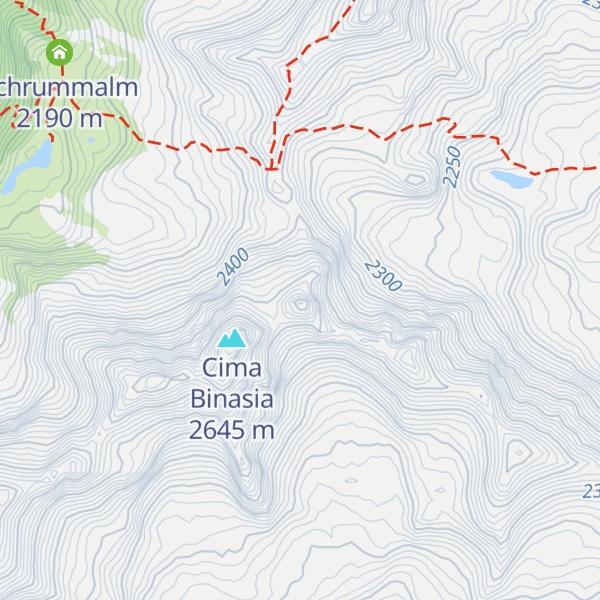 Map of Schrummspitz