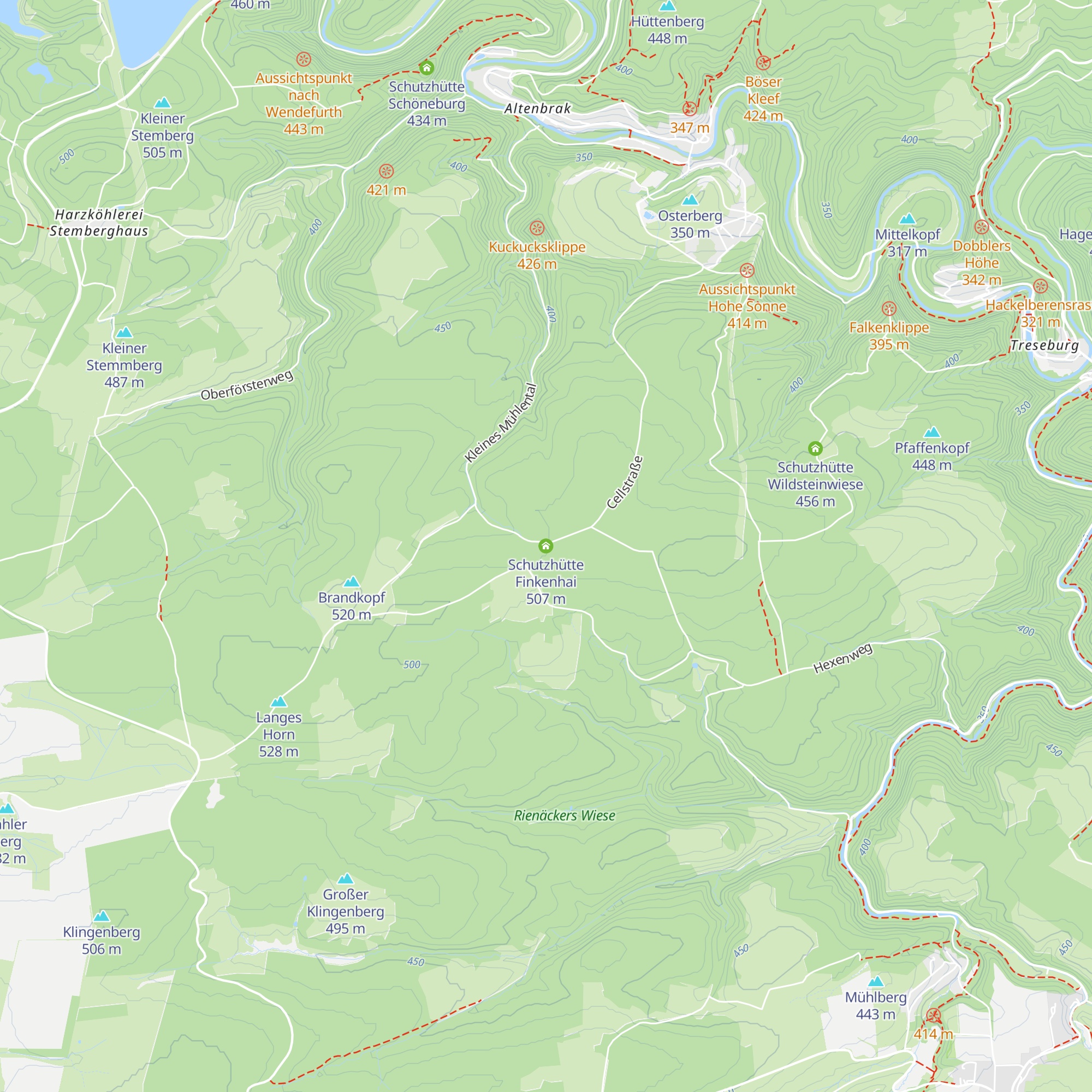 Schutzhütte Finkenhai map