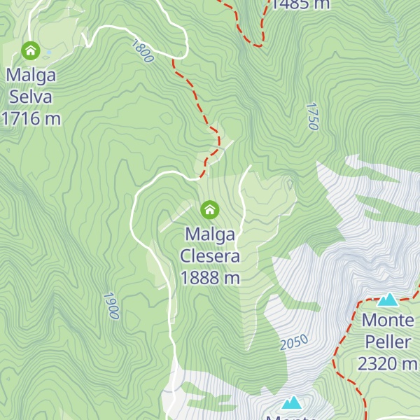 Map of Malga Clesera