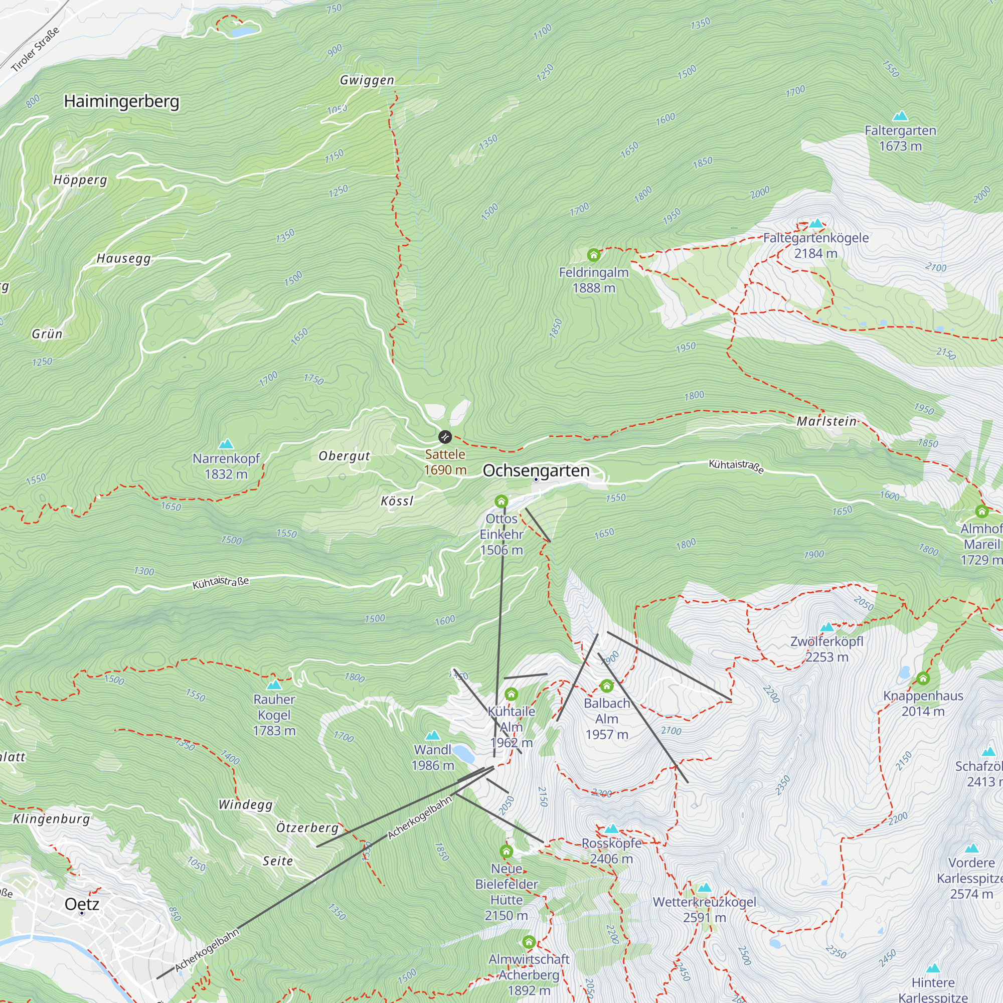 Ottos Einkehr map