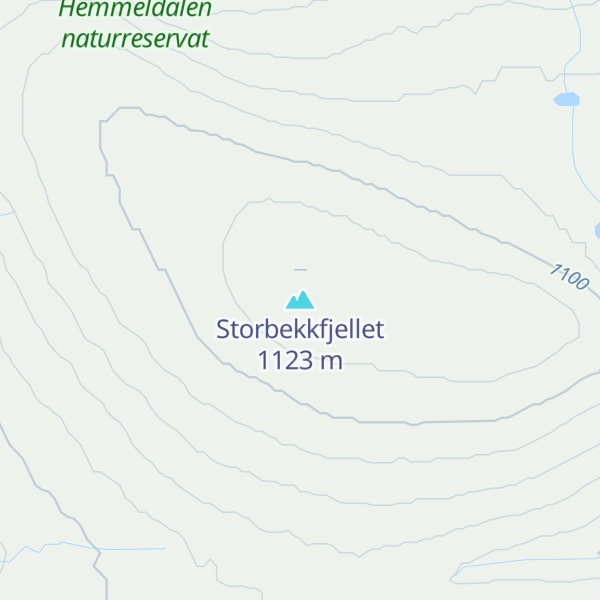 Map of Storbekkfjellet