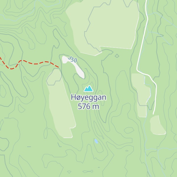Map of Høyeggan