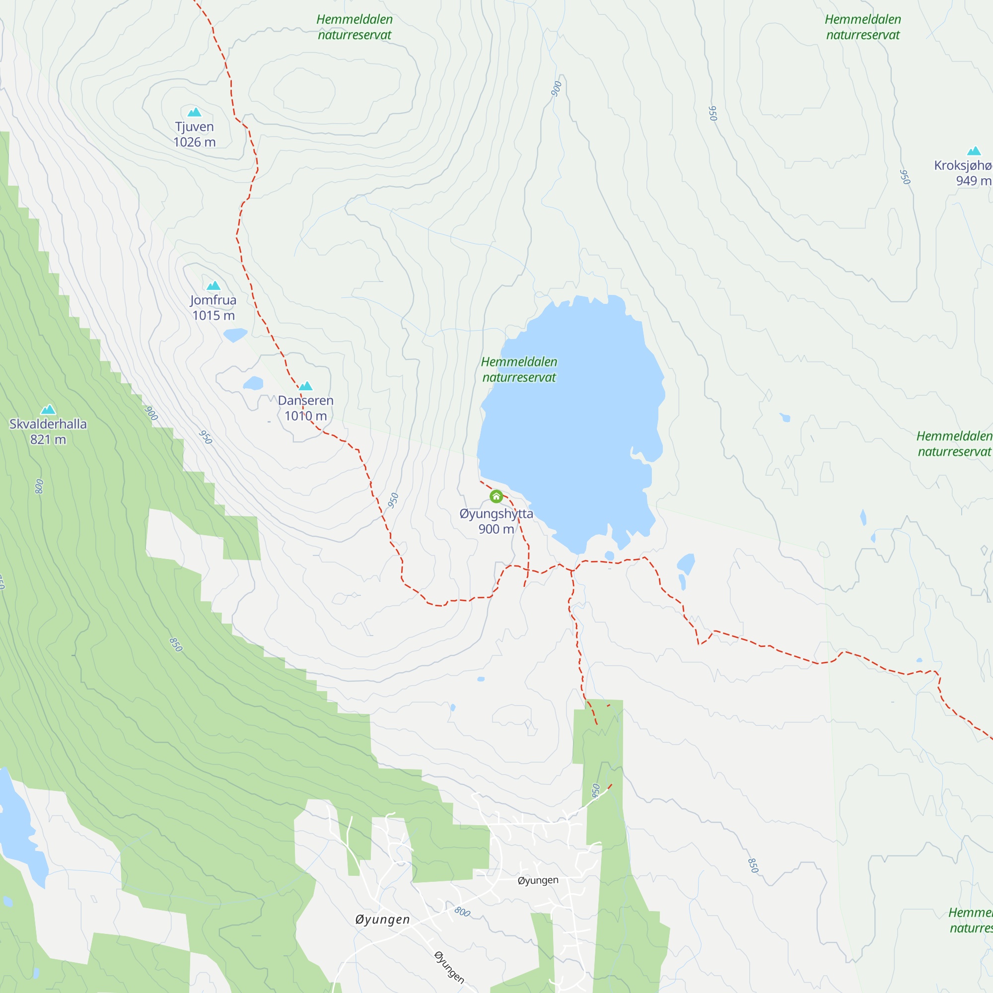 Øyungshytta map