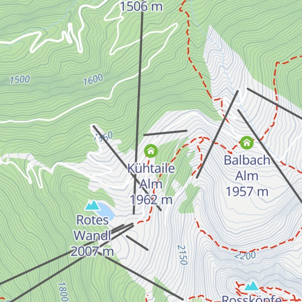 Map of Kühtaile Alm