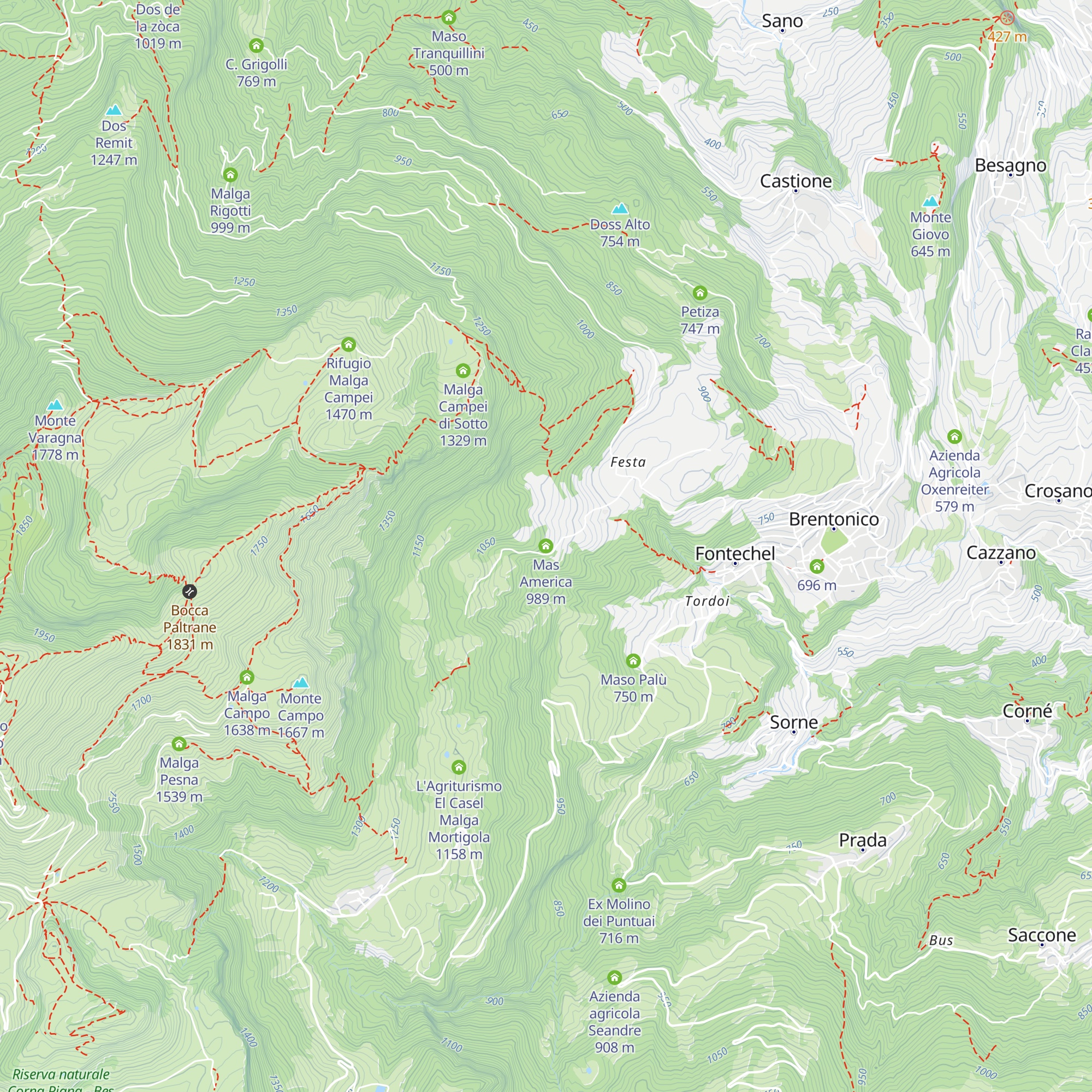 Mas America map