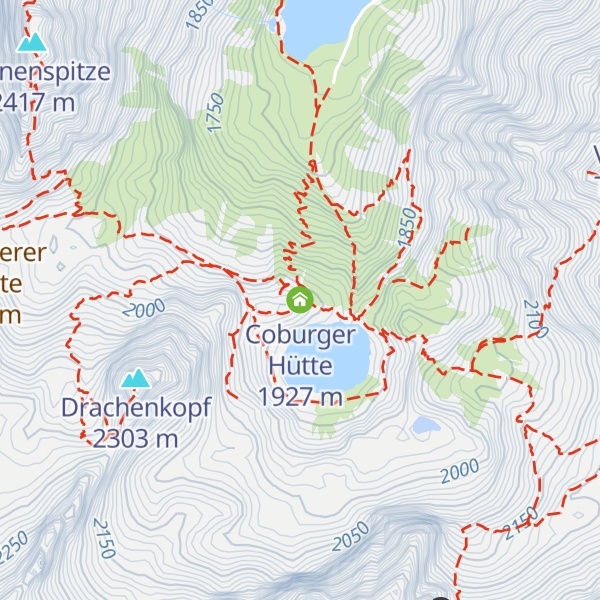 Map of Coburger Hütte