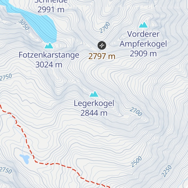Map of Legerkogel