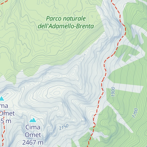 Map of Cima Vallina