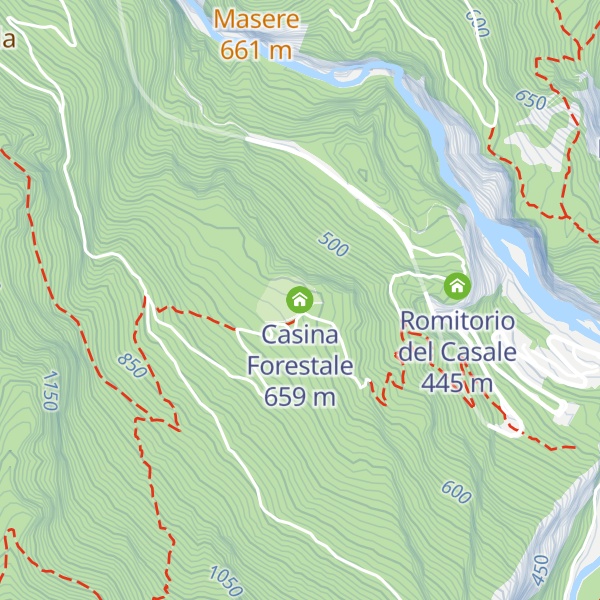 Map of Casina Forestale
