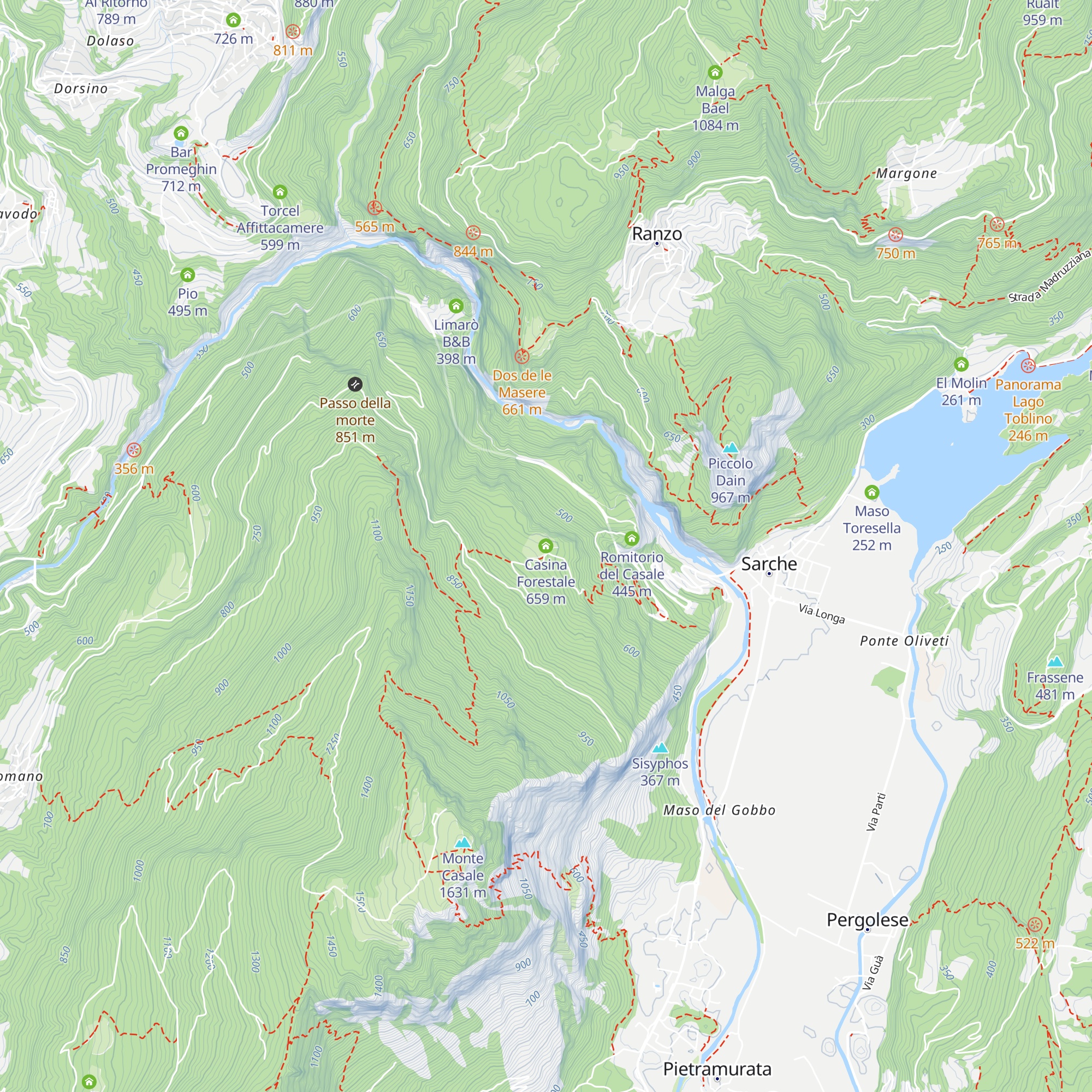 Casina Forestale map