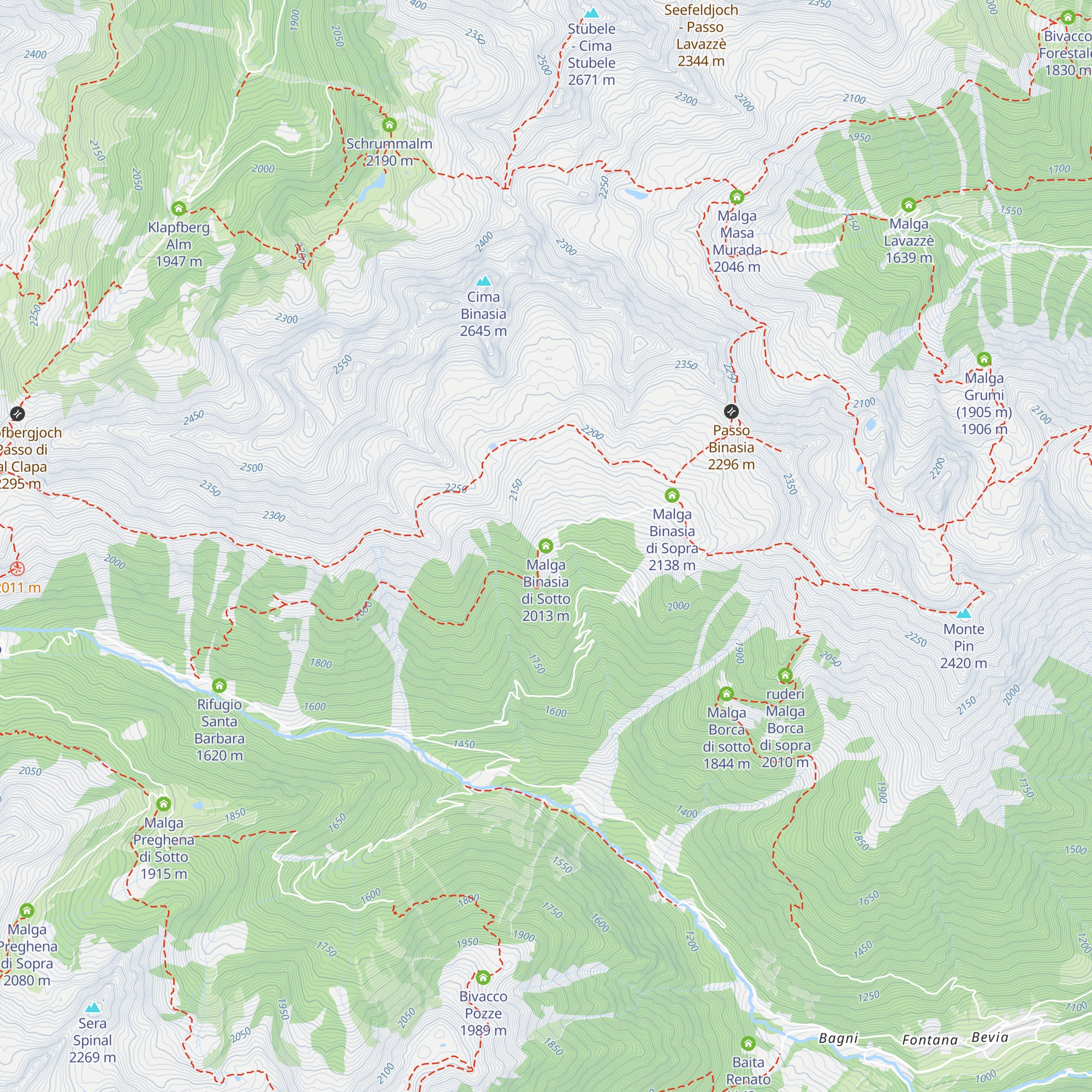 Malga Binasia di Sotto map