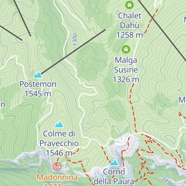 Map of Malga Pravecchio di Sopra
