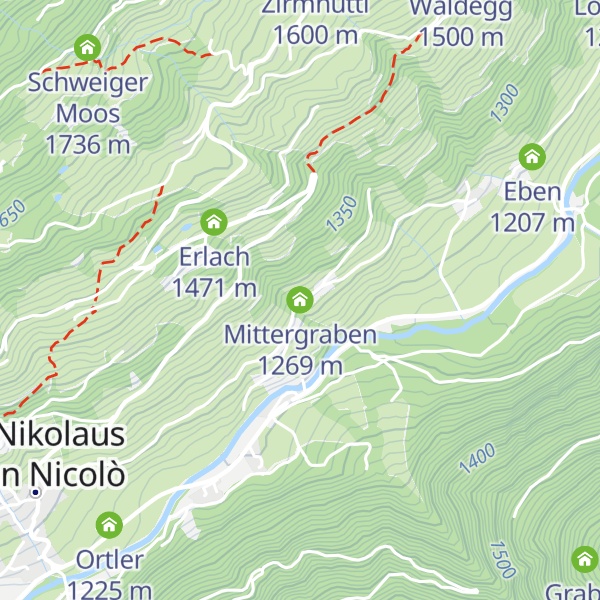 Map of Mittergraben