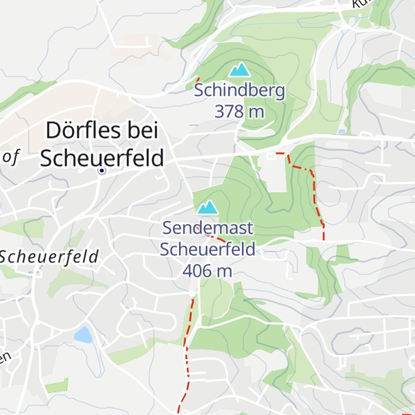Map of Sendemast Scheuerfeld