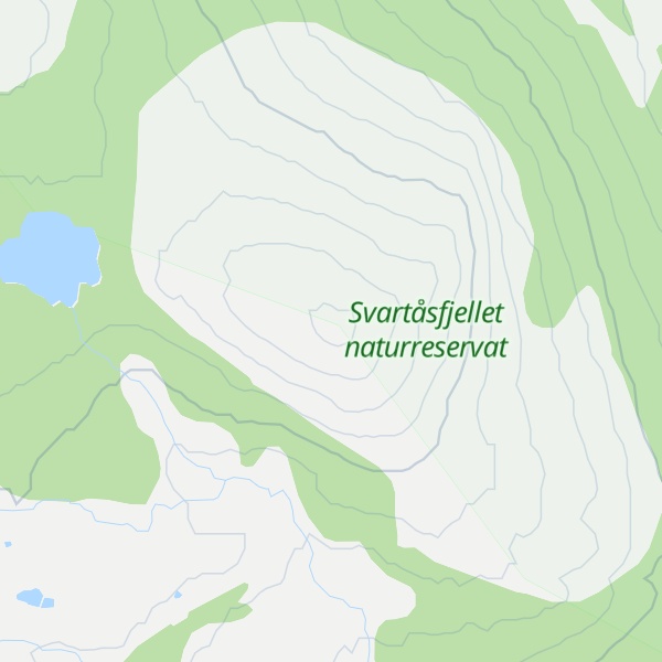 Map of Svartåsfjellet