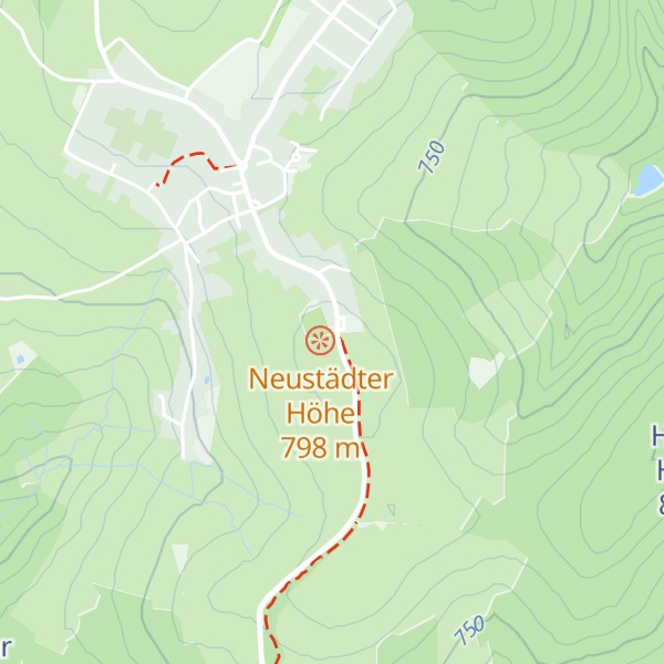 Map of Rennsteig-Hütte