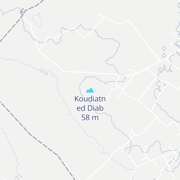 Map of Koudiatn ed Diab