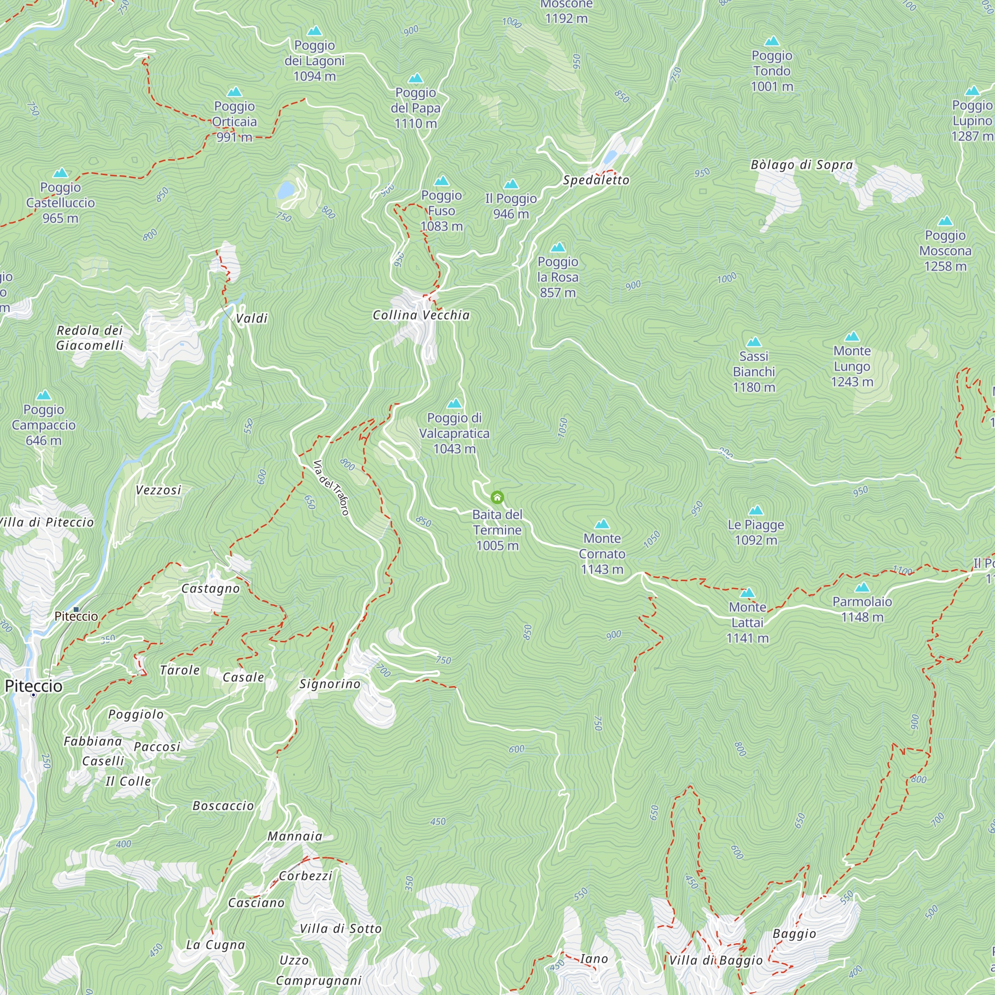 Baita del Termine map