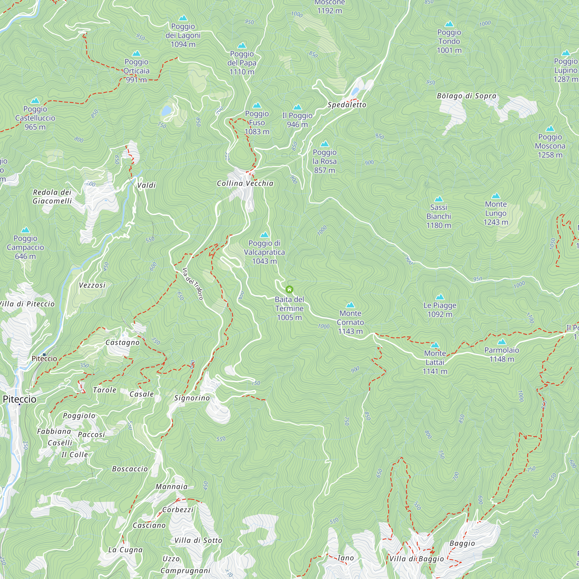 Baita del Termine map