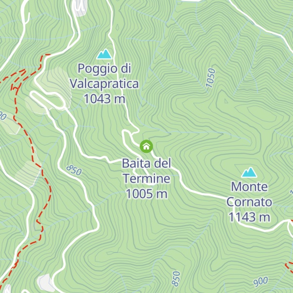 Map of Baita del Termine