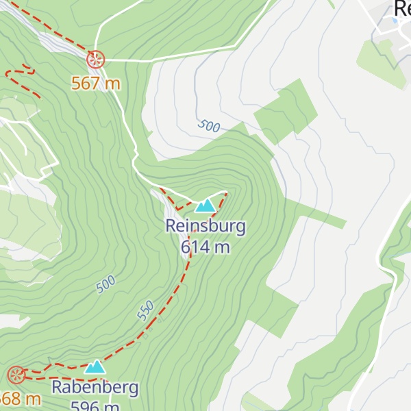Map of Reinsburg