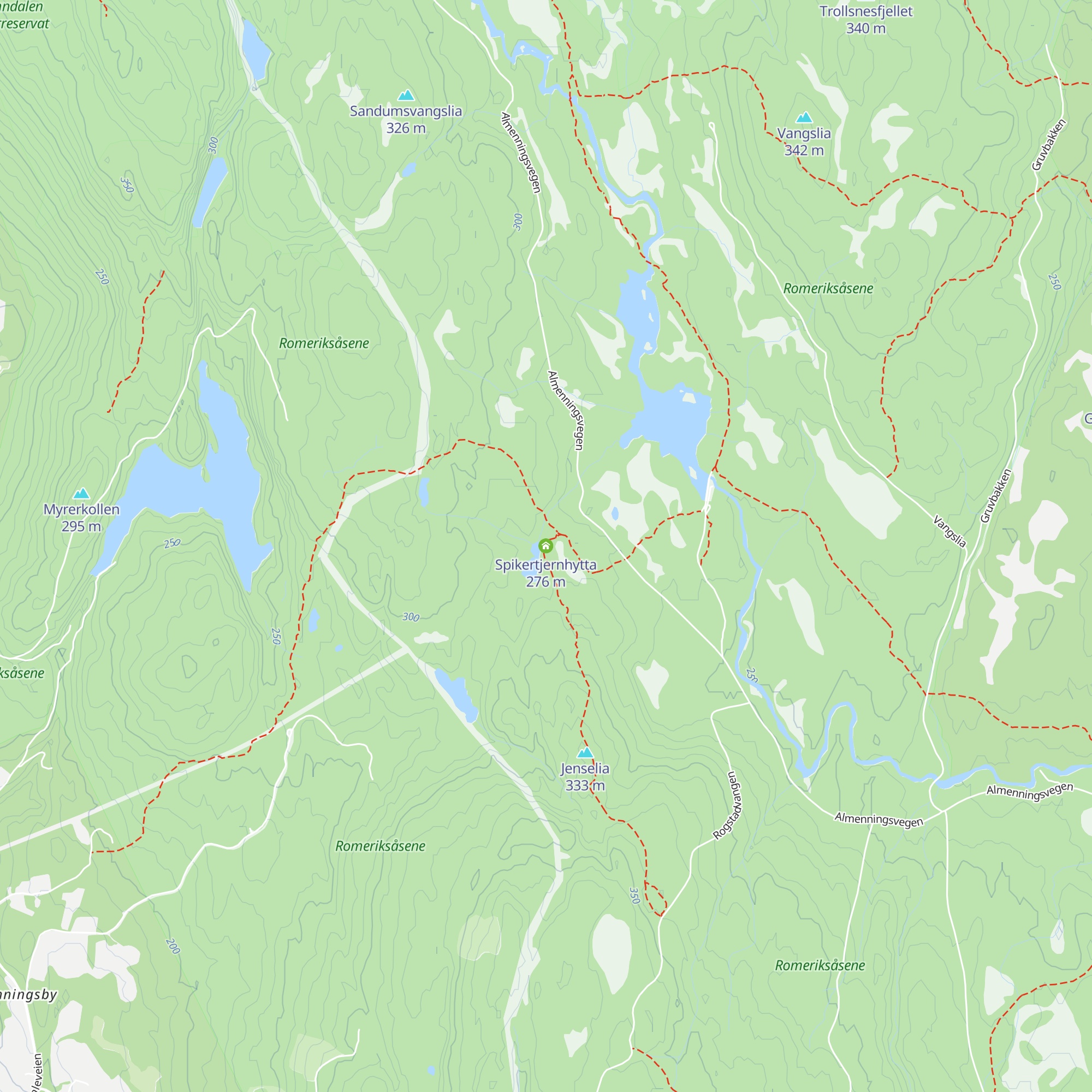 Spikertjernhytta map