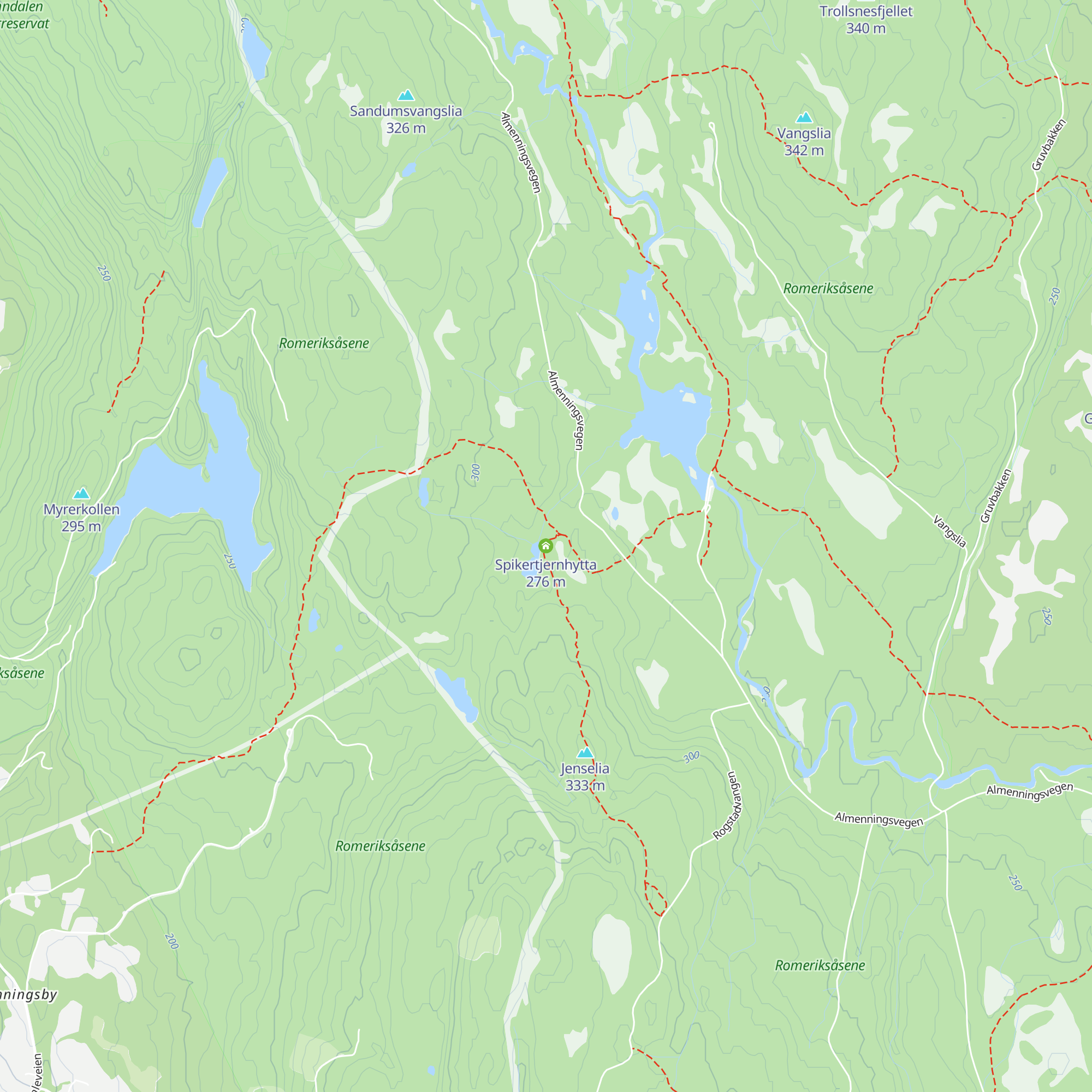 Spikertjernhytta map