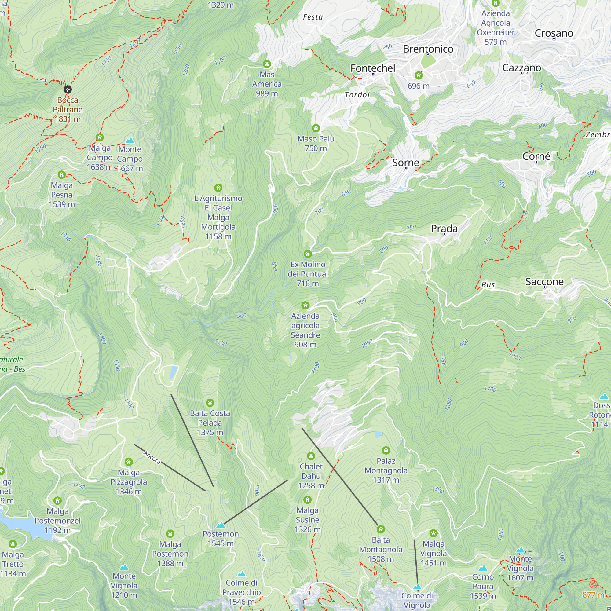 Azienda agricola Seandre map