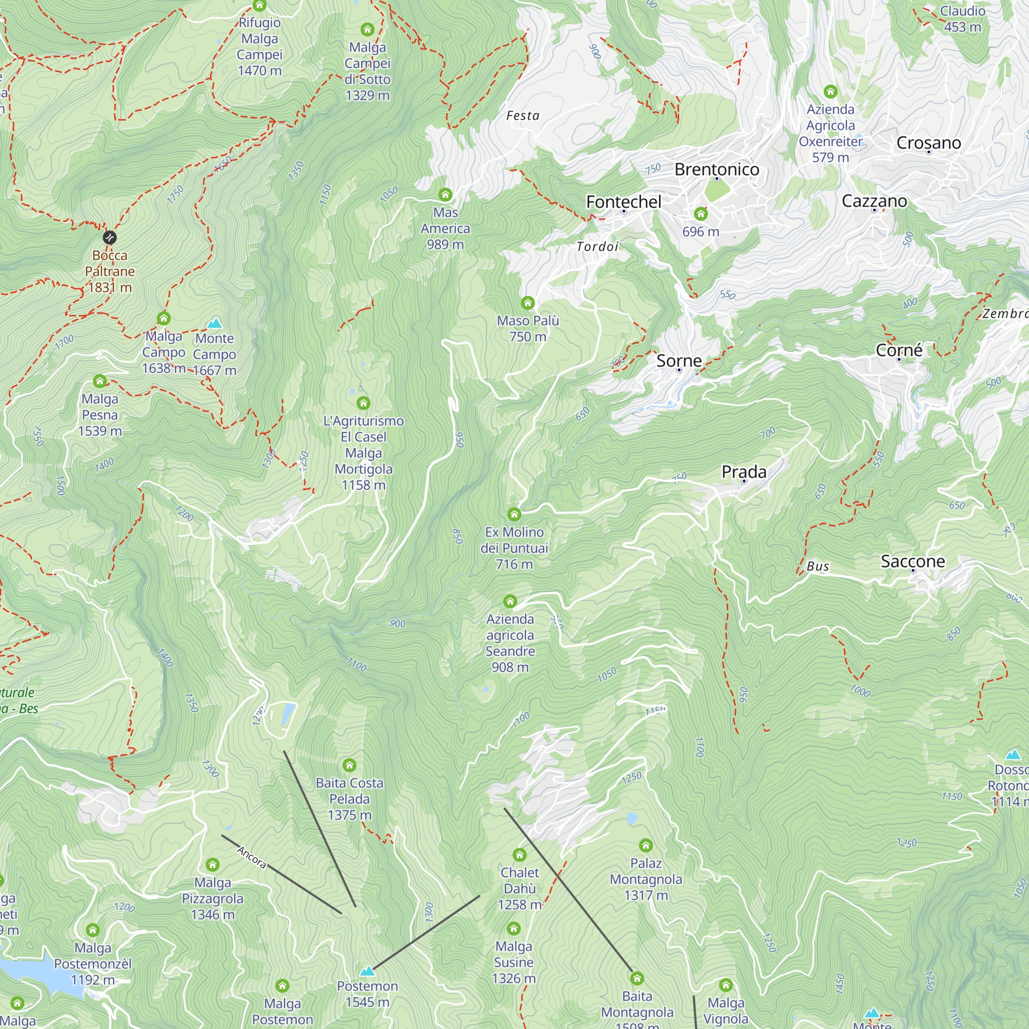 Ex Molino dei Puntuai map