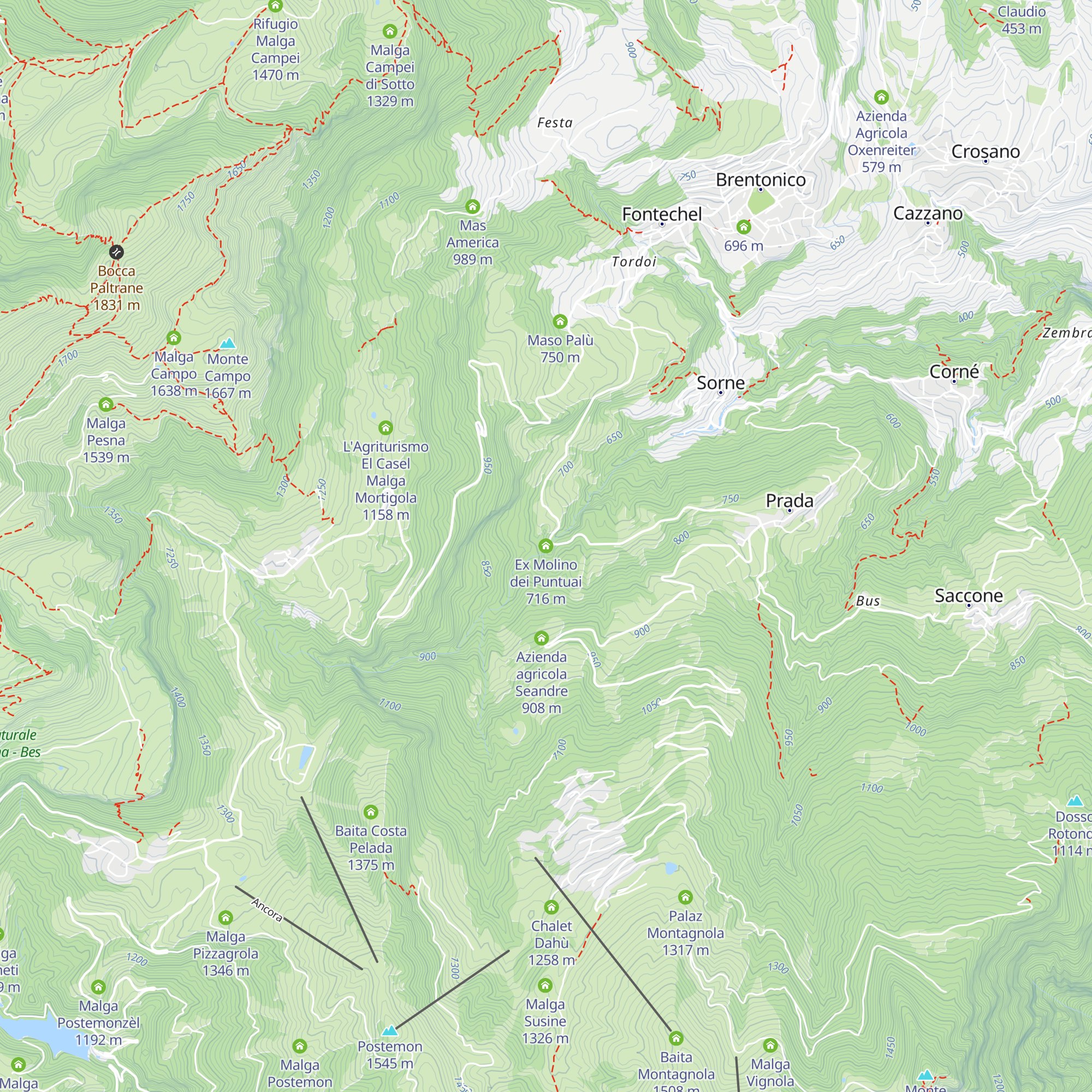Ex Molino dei Puntuai map