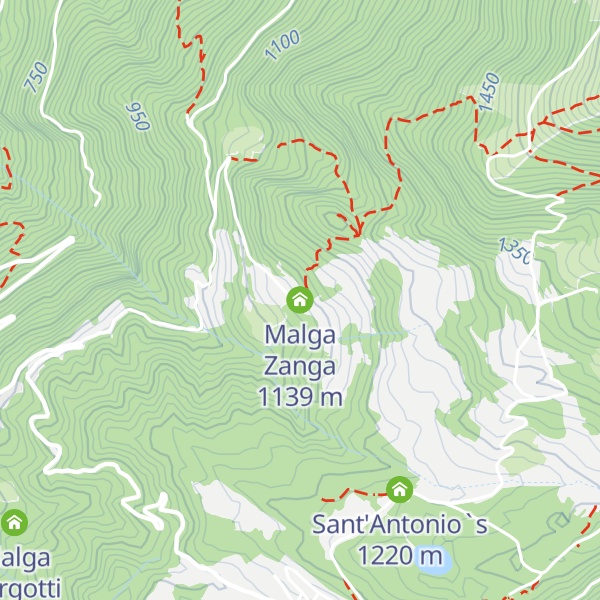 Map of Malga Zanga