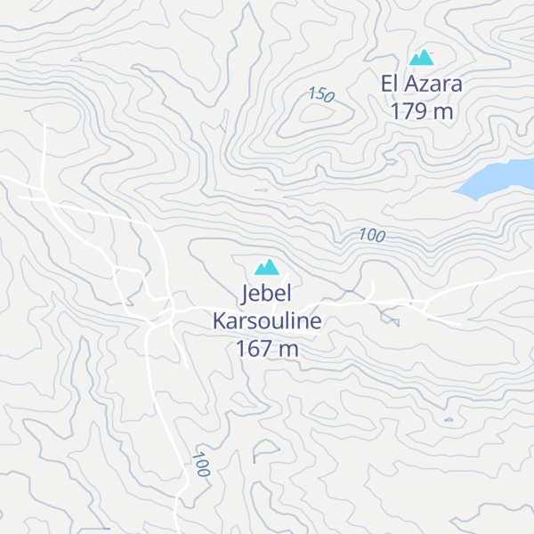 Map of Jebel Karsouline